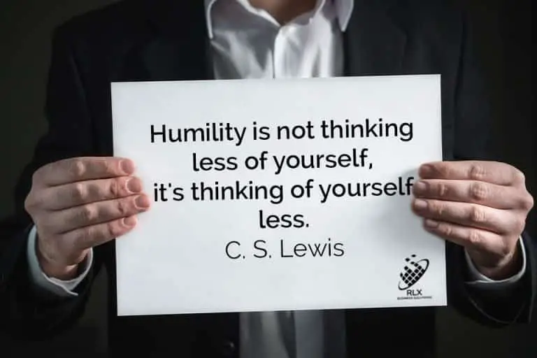 Humility is not thinking less of yourself it's thinking of yourself less - C.S. Lewis